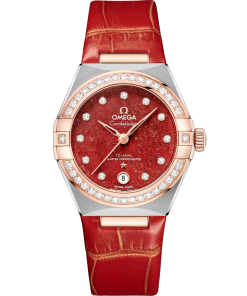 Omega Constellation Ladies' Selection 29mm steel �?Sedna�?gold on leather strap 131.28.29.20.99.002