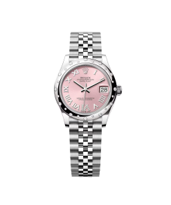 Rolex Datejust m278344 Pink 31mm Dial Domed Diamond Jubilee Watch