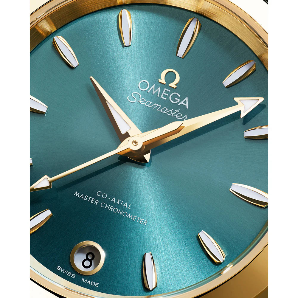 Omega Seamaster Aqua Terra Shades 34 mm Lagoon green Dial Moonshine�?18k Yellow Gold Strap 220.53.34.20.10.001 - Image 3