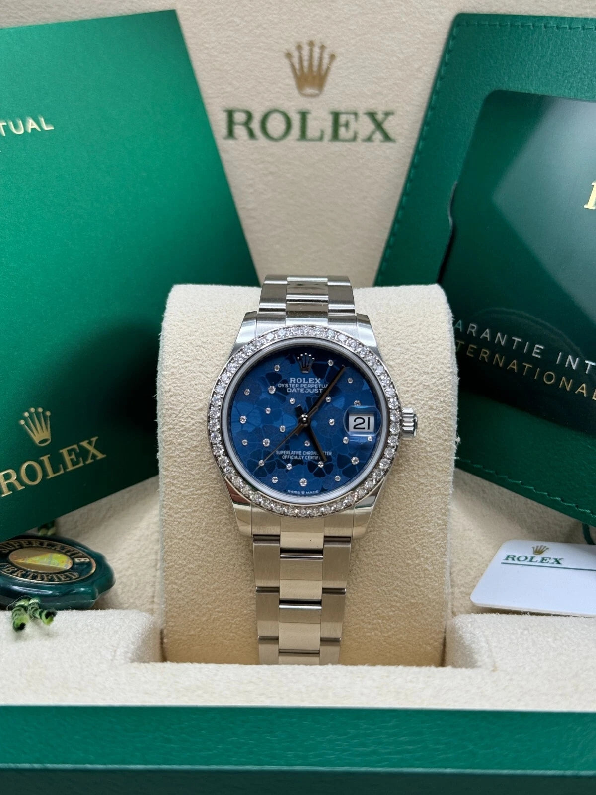 Rolex Datejust m278384RBR-0039/0040 Azzurro Blue 31mm Dial Oyster Watch - Image 2