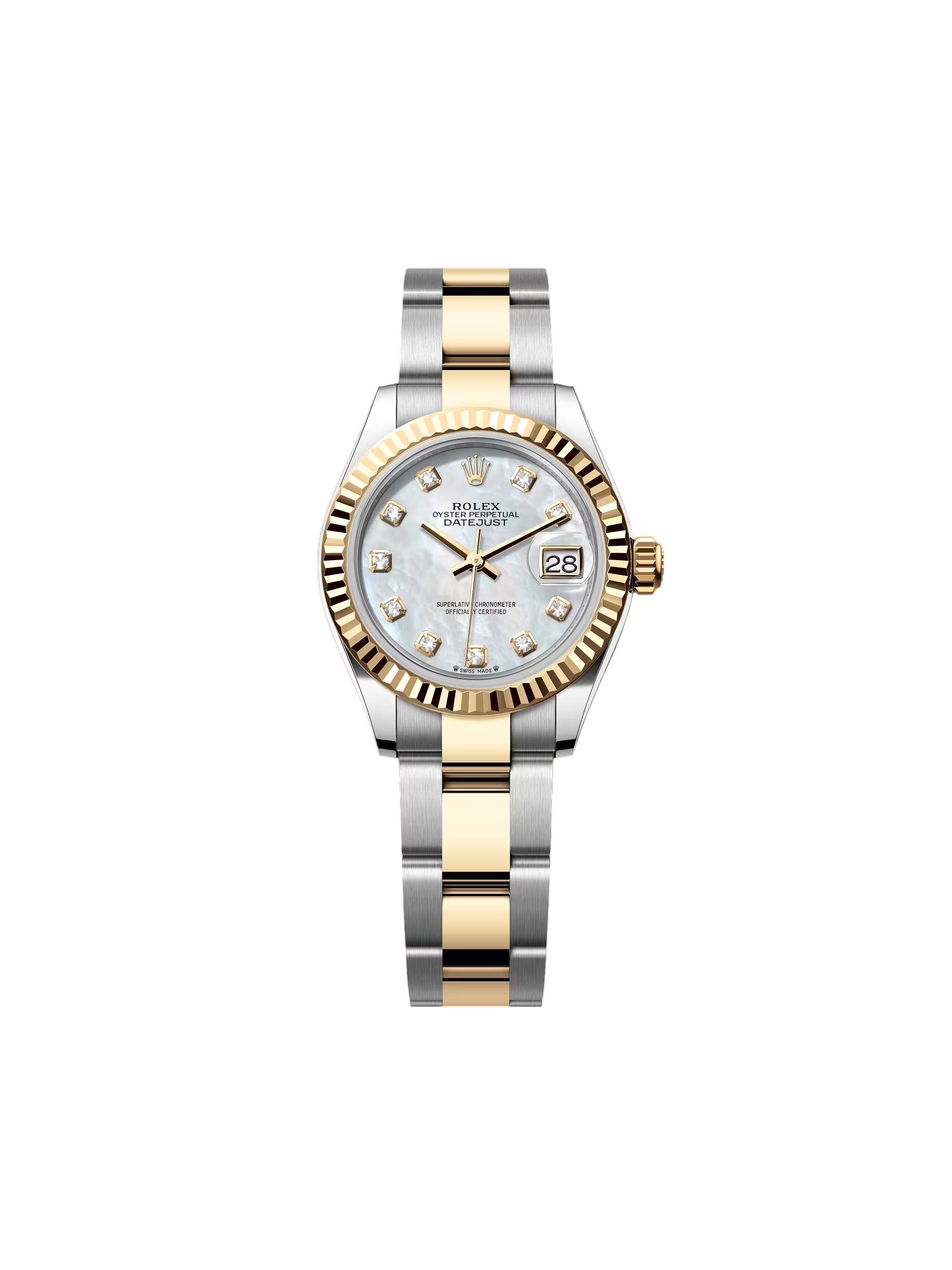 Rolex Lady-Datejust 28mm 279173 Mother of Pearl Diamond Dial Oyster Bracelet - Image 5