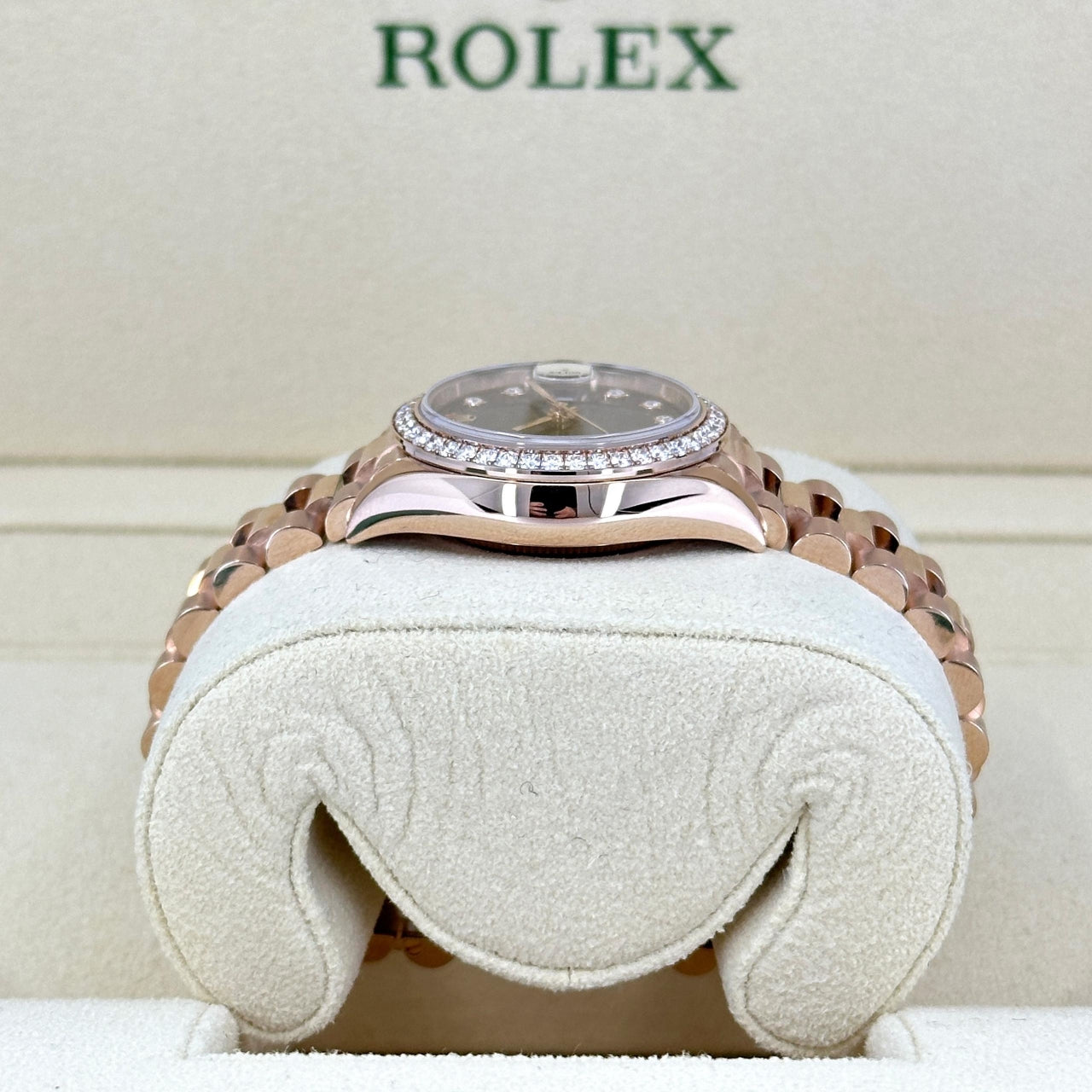 Rolex Lady-Datejust 28mm 279135RBR Chocolate Diamond Dial Jubilee Bracelet - Image 2