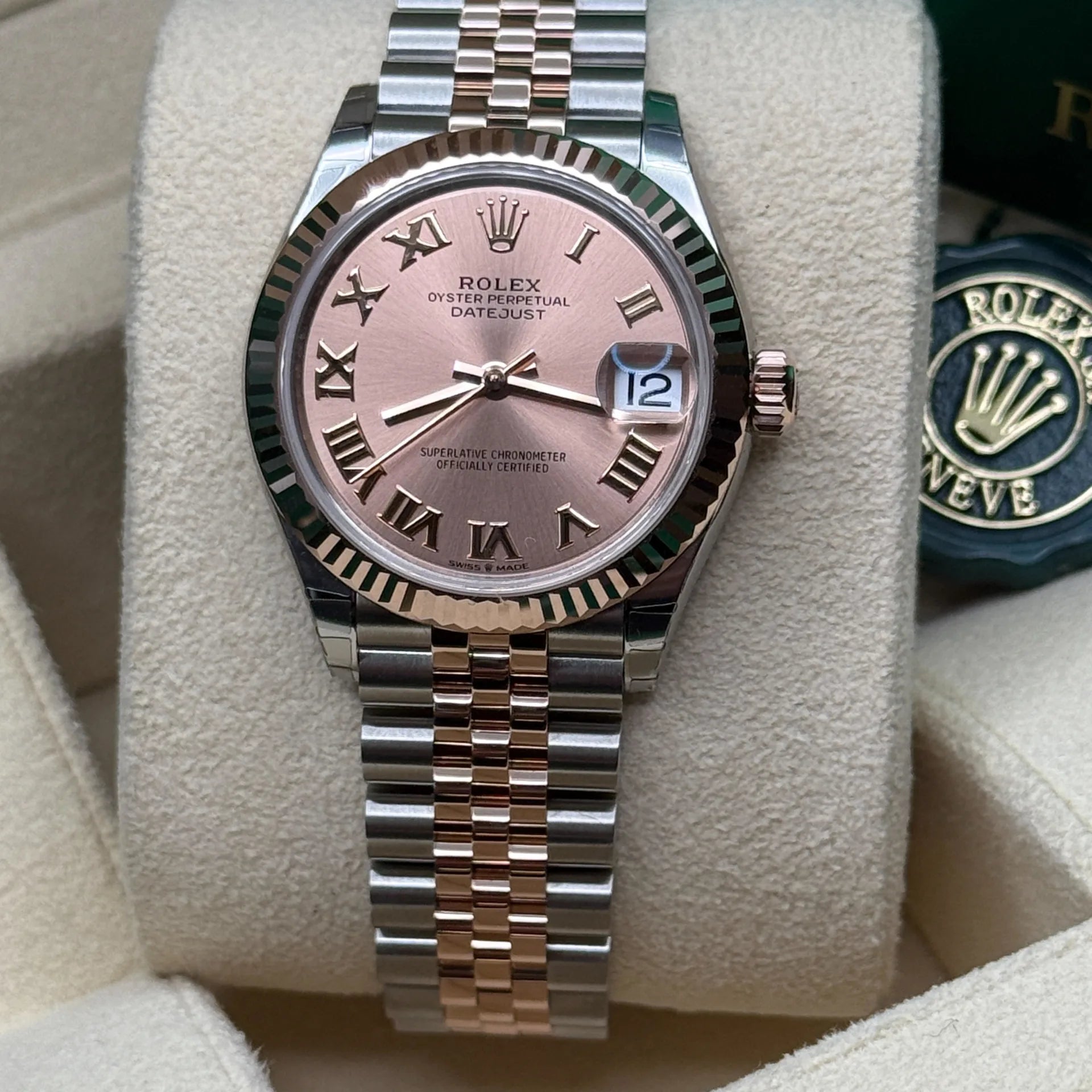Rolex Datejust m278271-0005/0006 Rose 31mm Dial Oyster Bracelet Watch - Image 5
