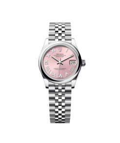 Alternative view of Rolex Datejust m278240-0013/0014 31mm Pink Roman Domed Bezel Oyster Oystersteel