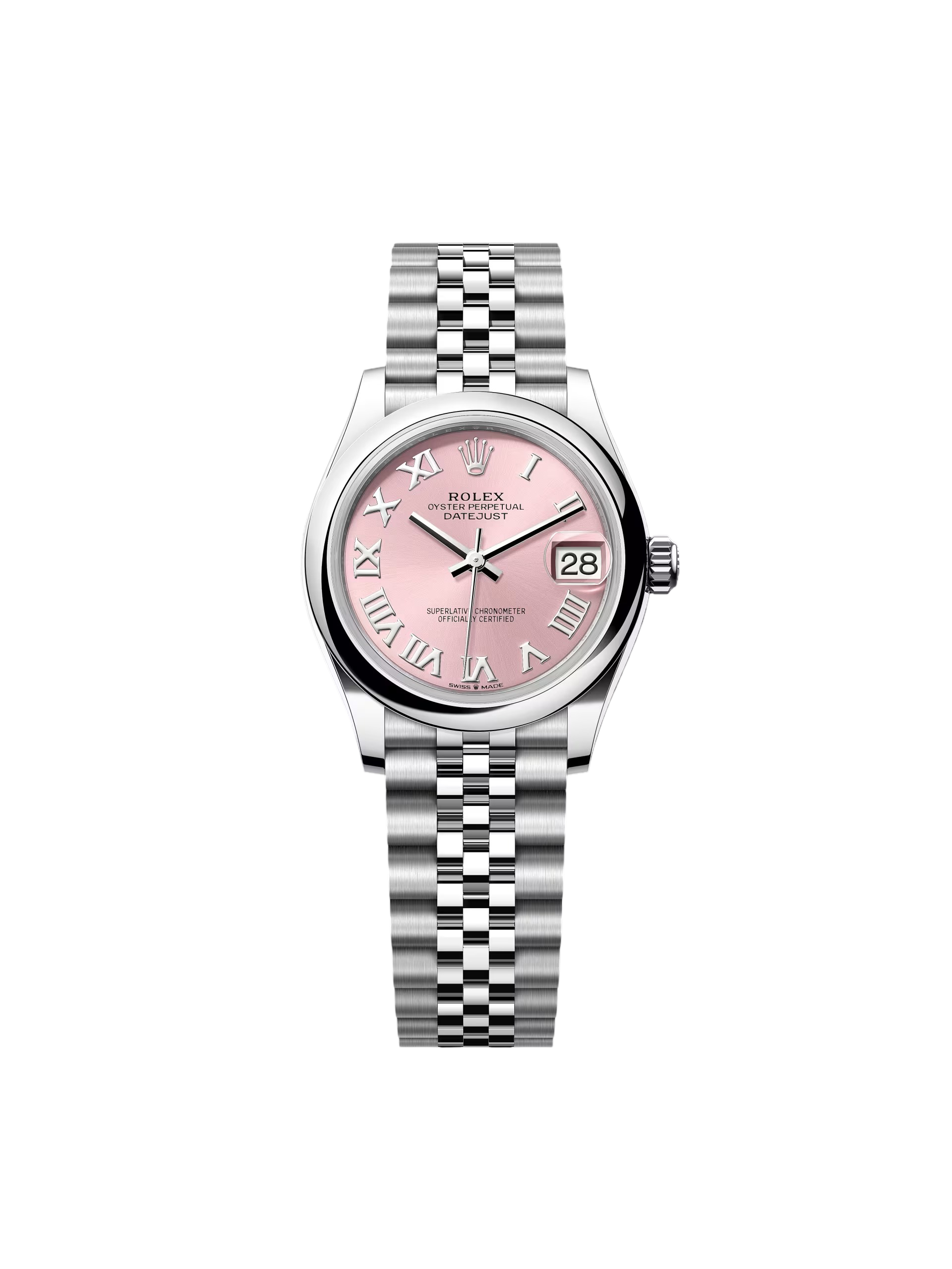Rolex Datejust m278240-0013/0014 31mm Pink Roman Domed Bezel Oyster Oystersteel - Image 2