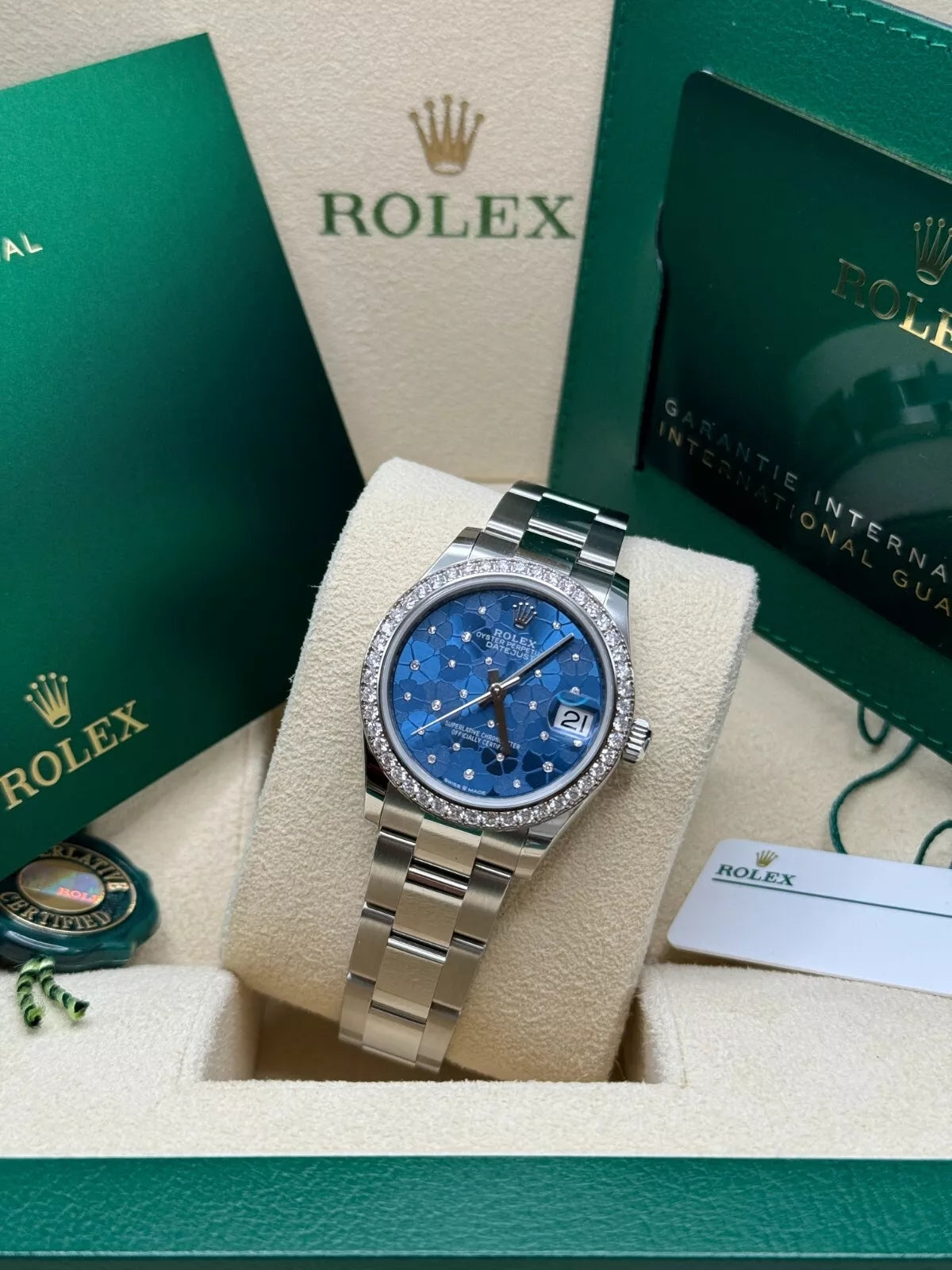 Rolex Datejust m278384RBR-0039/0040 Azzurro Blue 31mm Dial Oyster Watch - Image 9