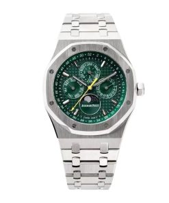 Audemars piguet Royal Oak Perpetual Calendar Green Dial Watch 41mm 26606ST.OO.1220ST.01