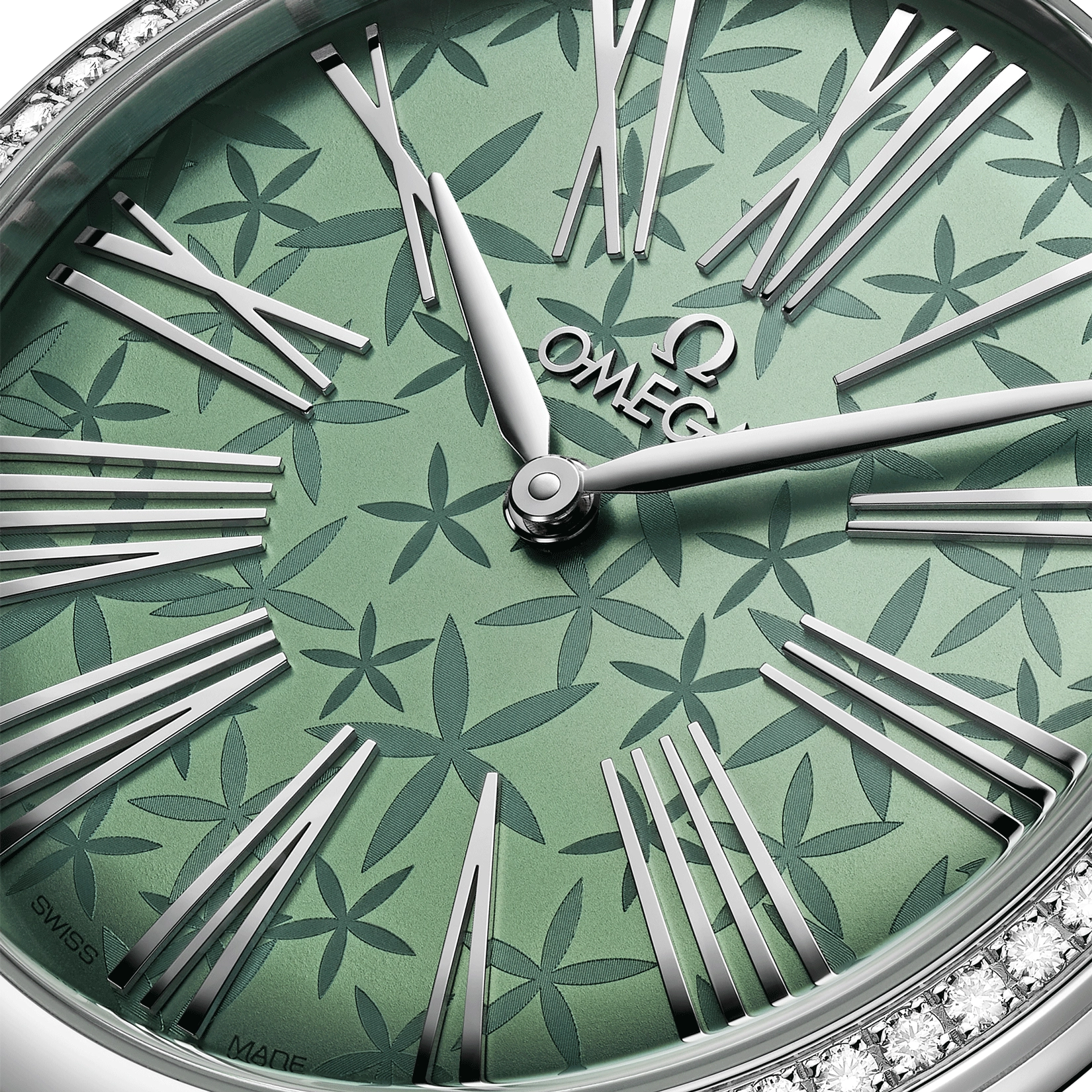 Omega De Ville Trésor quartz green dial green leather strap 36mm 428.18.36.60.10.002 - Image 4