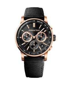 Audemars Piguet Code 11.59 Black Dial Black Rubber Strap Watch 41mm 26393NR.OO.A002KB.02