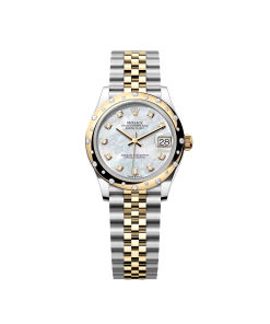 Rolex Datejust m278343 31mm White Mother-of-Pearl Dial Yellow Rolesor Jubilee Watch