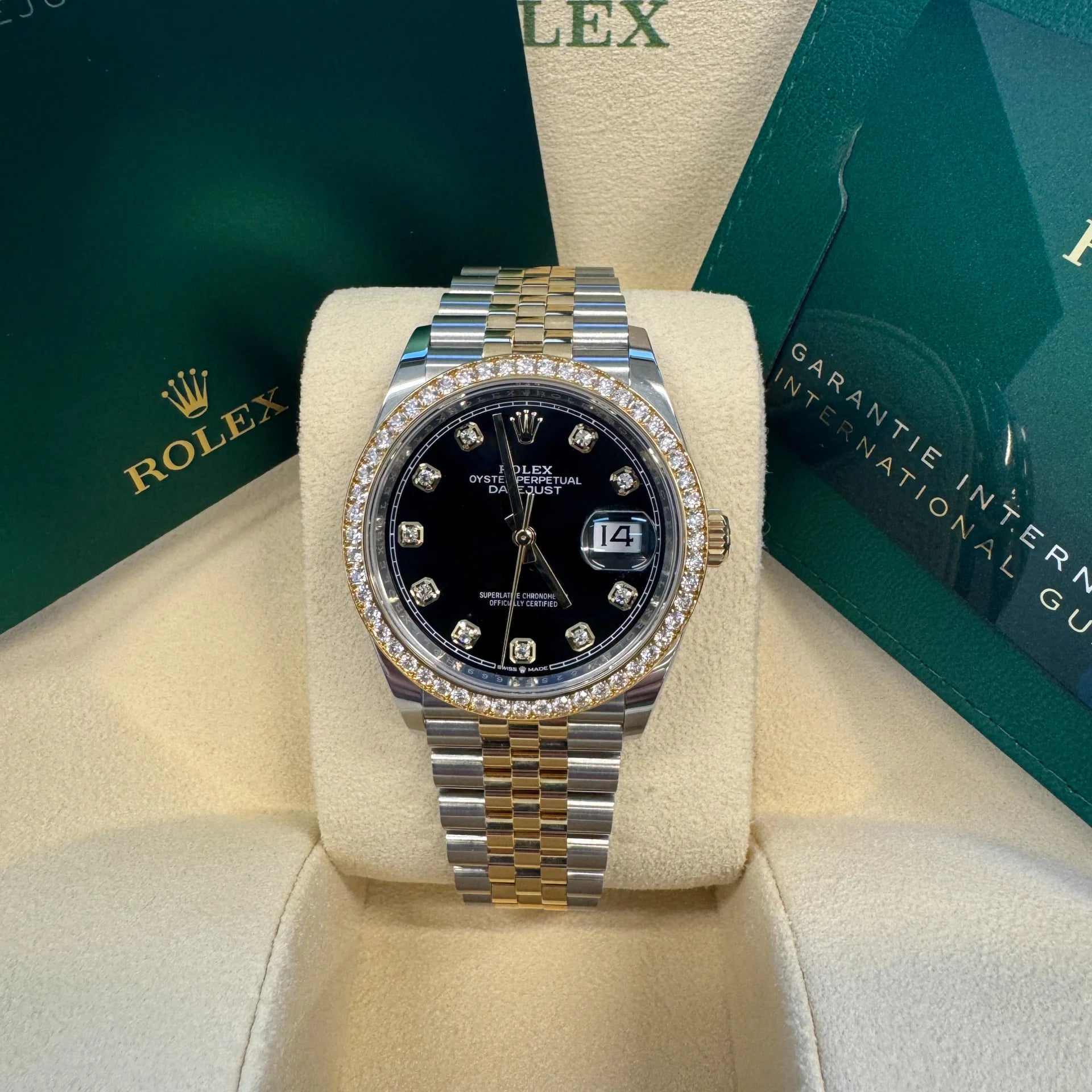 Rolex Datejust 36mm 126283 Bright Black Dial Oyster Bracelet Watch - Image 13