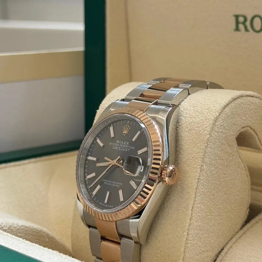 Rolex Datejust 36mm 126231 Slate/Gray Dial Oystersteel and 18K Rose gold Oyster Bracelet - Image 5