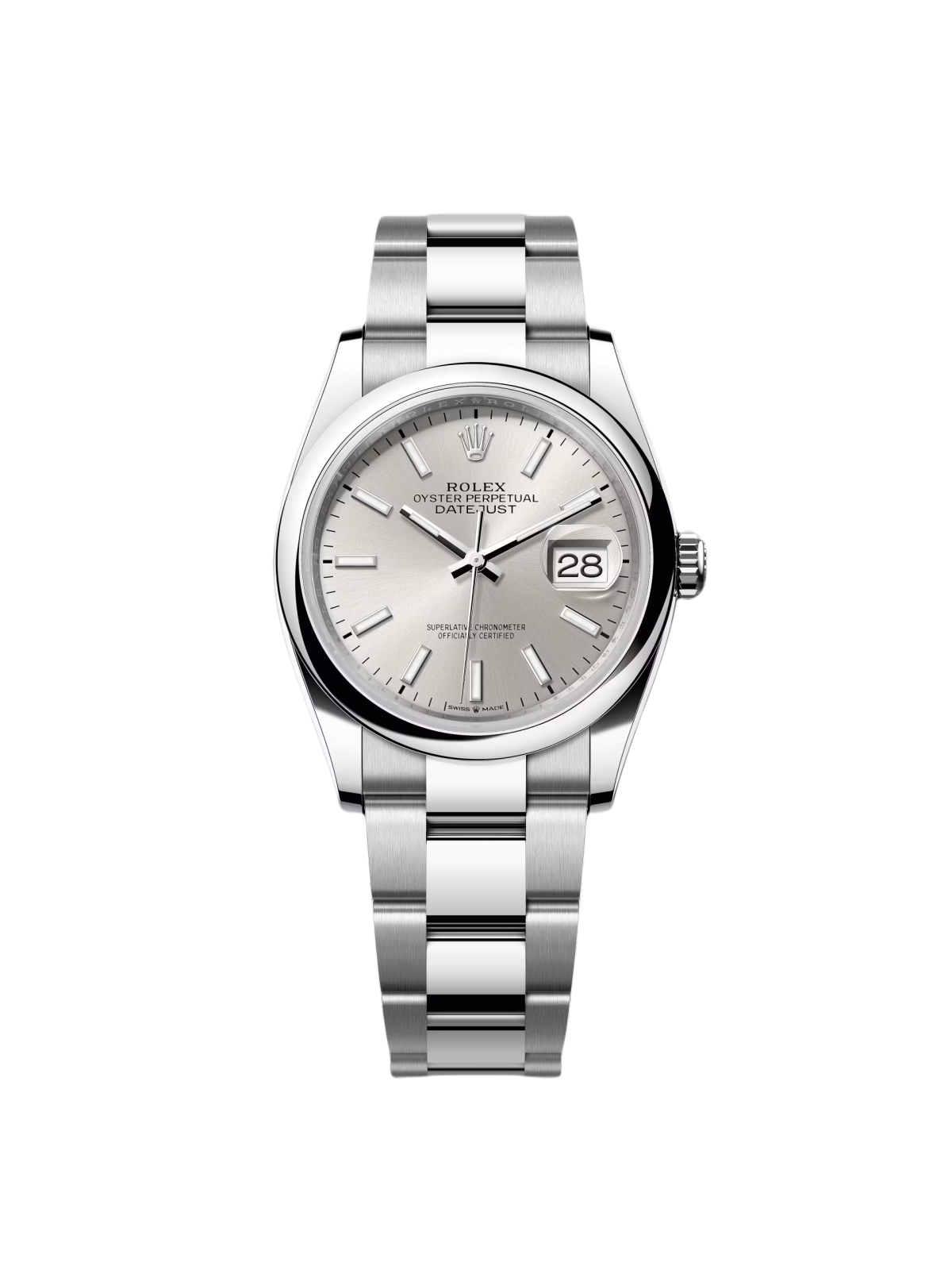 Rolex Datejust 36mm 126200 Oyster Perpetual Silver Dial Jubilee Stainless Steel - Image 9
