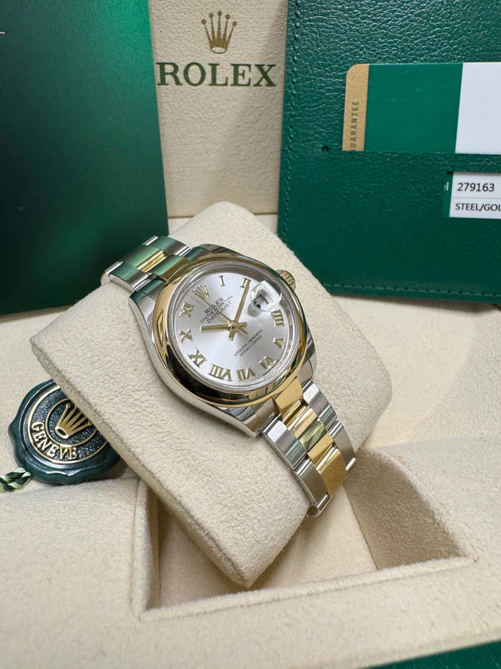 Rolex Lady-Datejust 28mm 279163 Silver Roman Dial Oyster Bracelet - Image 3