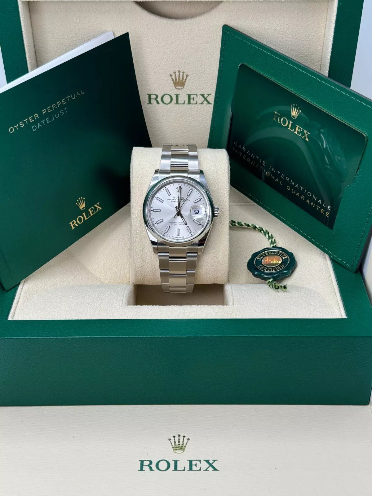 Rolex Datejust 36mm 126200 Oyster Perpetual Silver Dial Jubilee Stainless Steel - Image 8