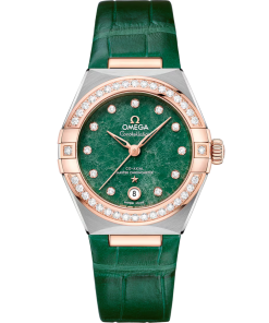 Omega Constellation Ladies' Selection 29mm steel �?Sedna�?gold on leather strap 131.28.29.20.99.001