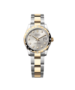 Alternative view of Rolex Datejust 31mm 278343RBR Silver Dial Yellow Rolesor Jubilee Watch