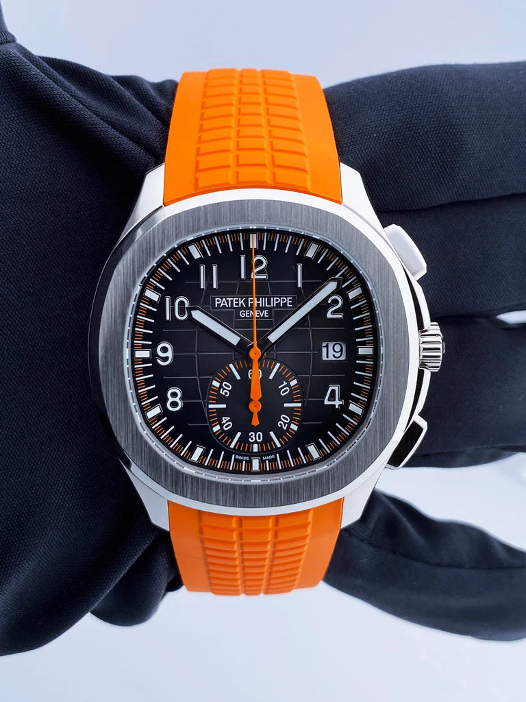 Patek Philippe 5968A-001 Aquanaut Chronograph Steel & Orange Rubber - Image 2