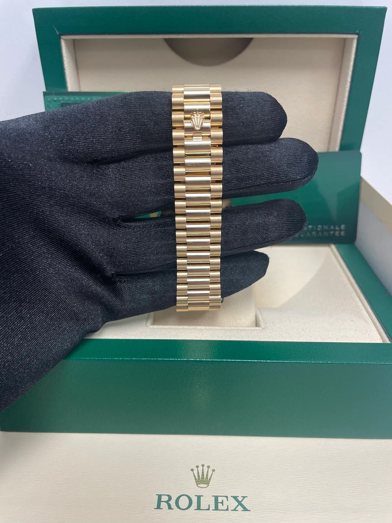 Rolex Day-Date 40mm Bright Black Dial President Watch 228348RBR-0043 - Image 7