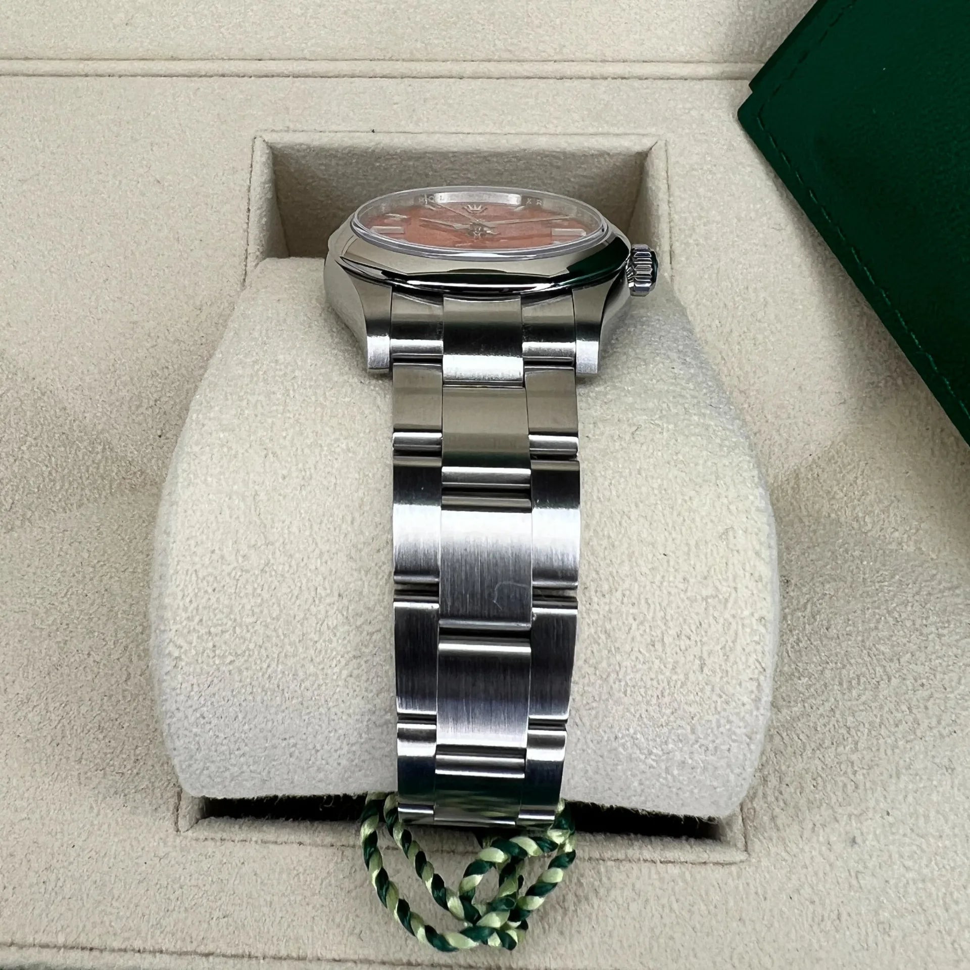 Rolex Oyster Perpetual 31mm 277200-0008 Coral Red Dial Oyster Bracelet Watch - Image 9