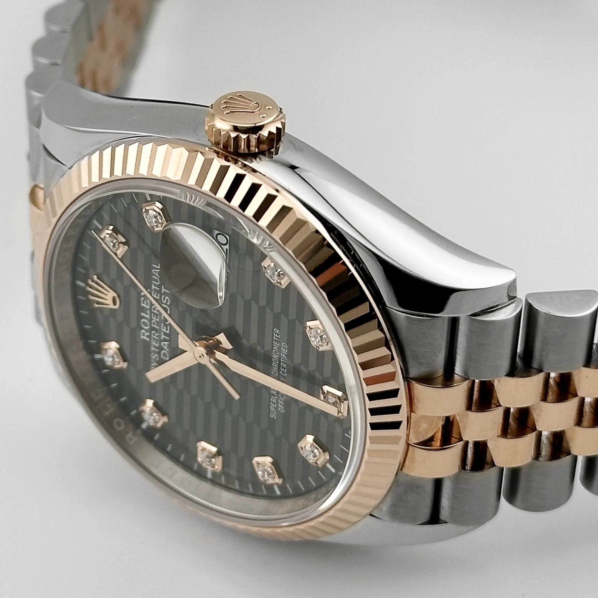 Rolex Datejust 36mm 126231 Slate Fluted Motif Dial 36mm Jubilee Bracelet - Image 3