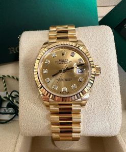 Alternative view of Rolex Lady-Datejust 28mm 279178 Champagne Diamonds Dial