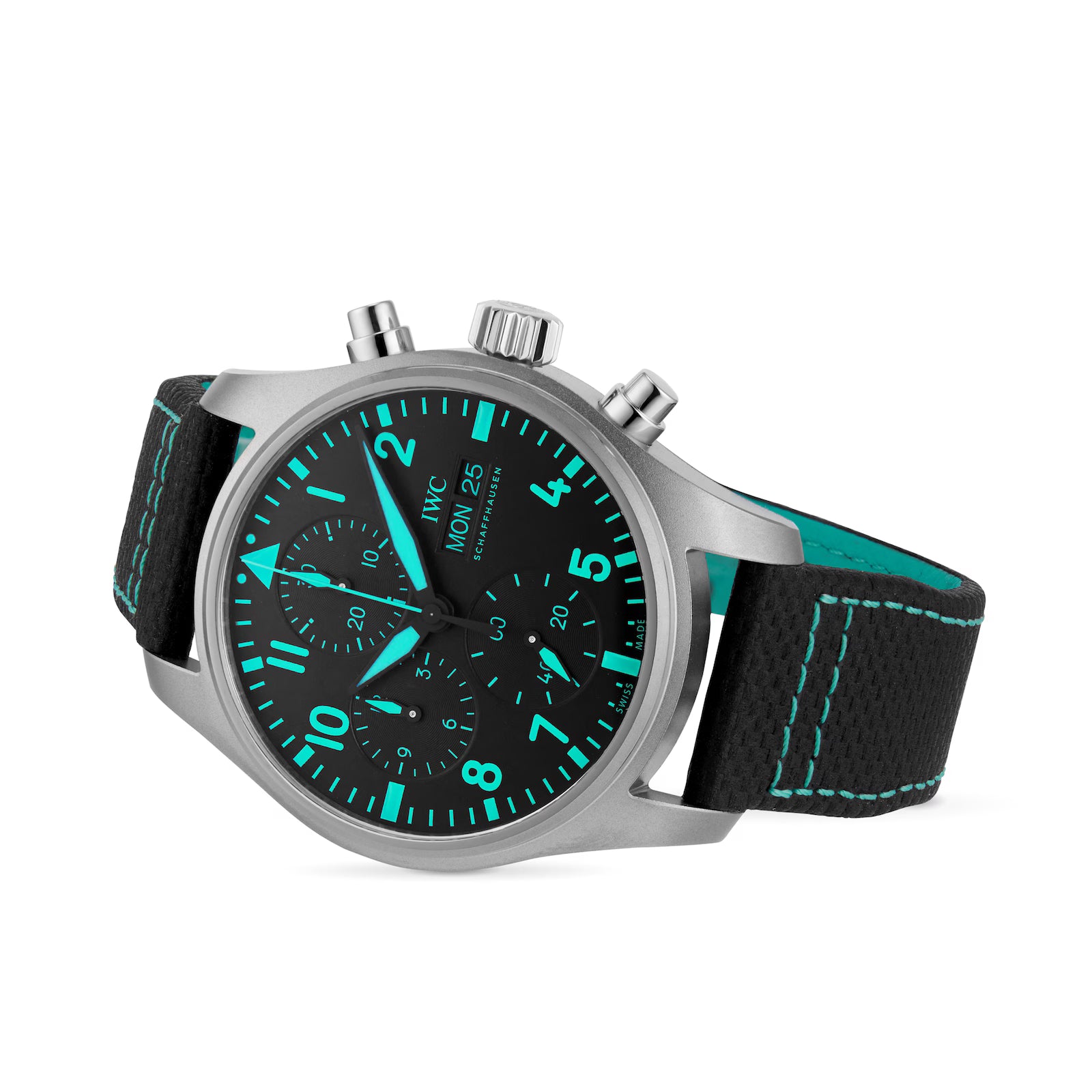 IWC Pilot Chronograph Mercedes - AMG Petronas Formula One Team 41mm Mens Watch Black IW388108 - Image 5