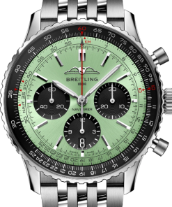 Alternative view of Breitling AB0138241L1A1 Navitimer B01 Green Dial - Νew