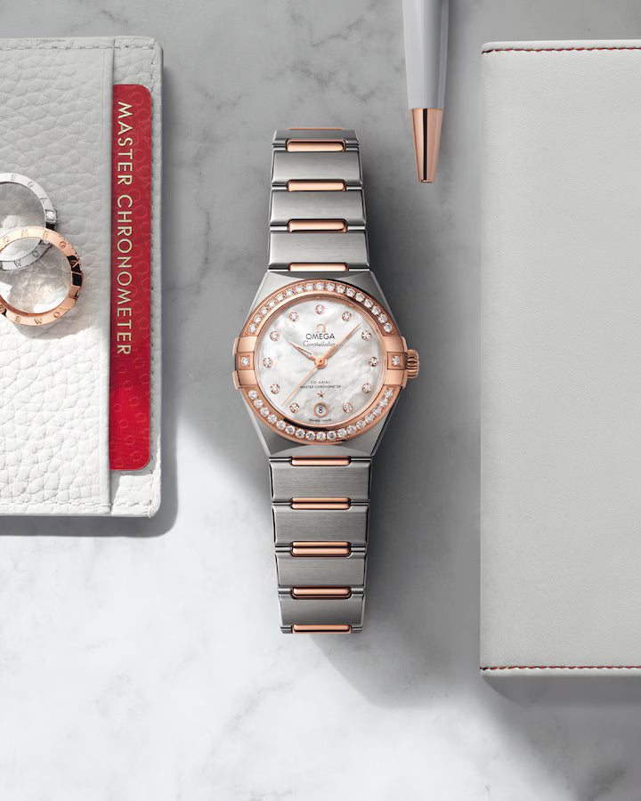 Omega Constellation Ladies' Selection 29mm steel �?Sedna�?gold on steel �?Sedna�?gold 131.25.29.20.55.001 - Image 3