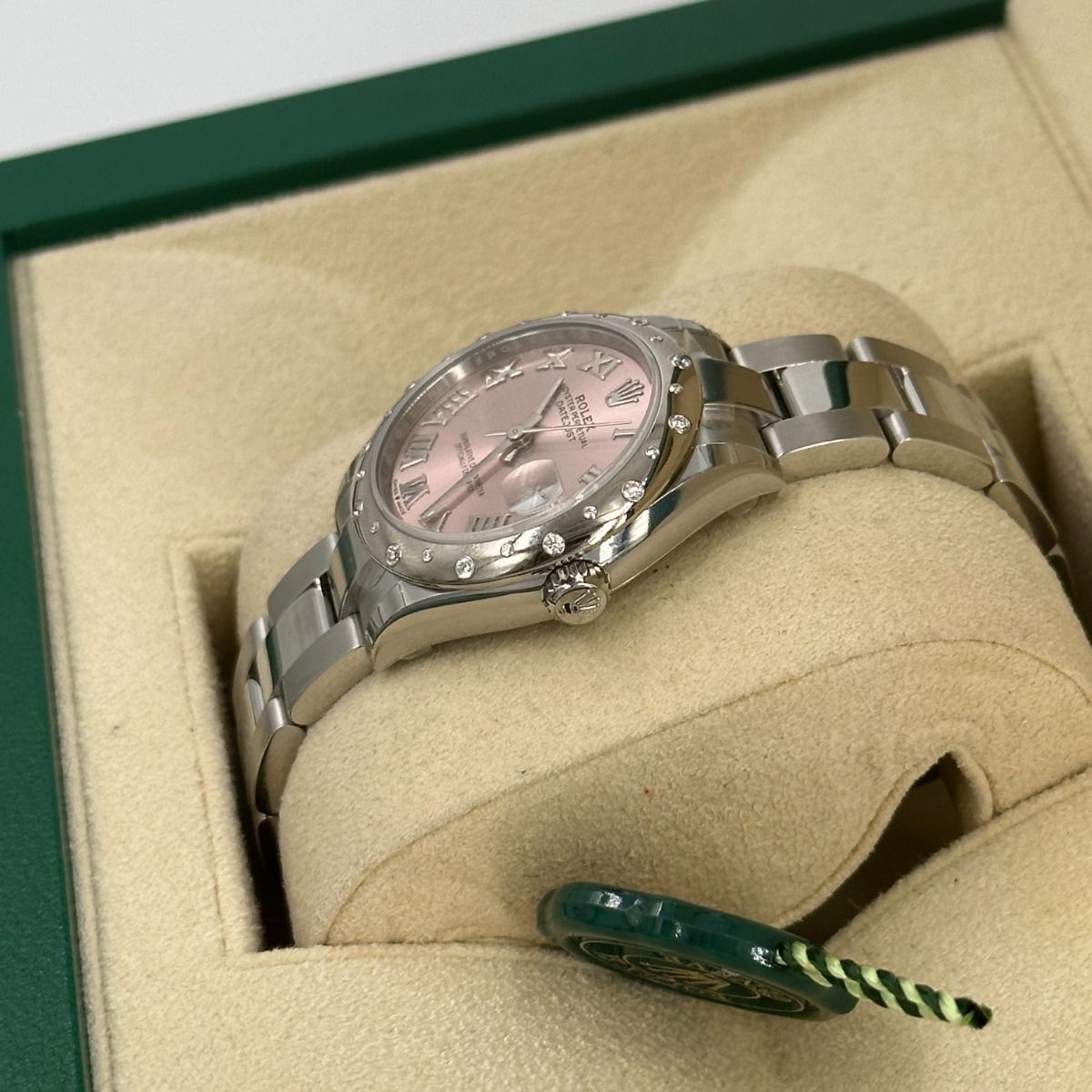 Rolex Datejust m278344-0021/0022 Pink Dial 31mm Domed Diamond Oyster Watch - Image 5