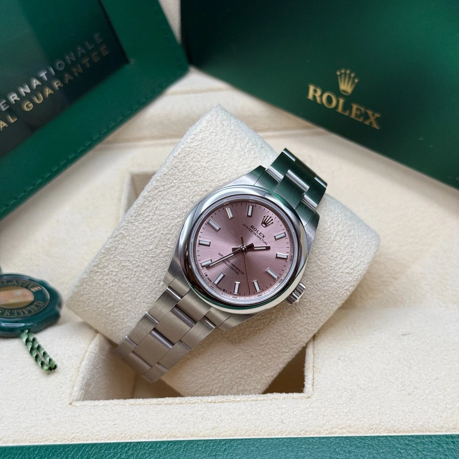 Rolex Oyster Perpetual 28mm 276200-0009 Pink Dial Oyster Stainless Steel Bracelet - Image 7