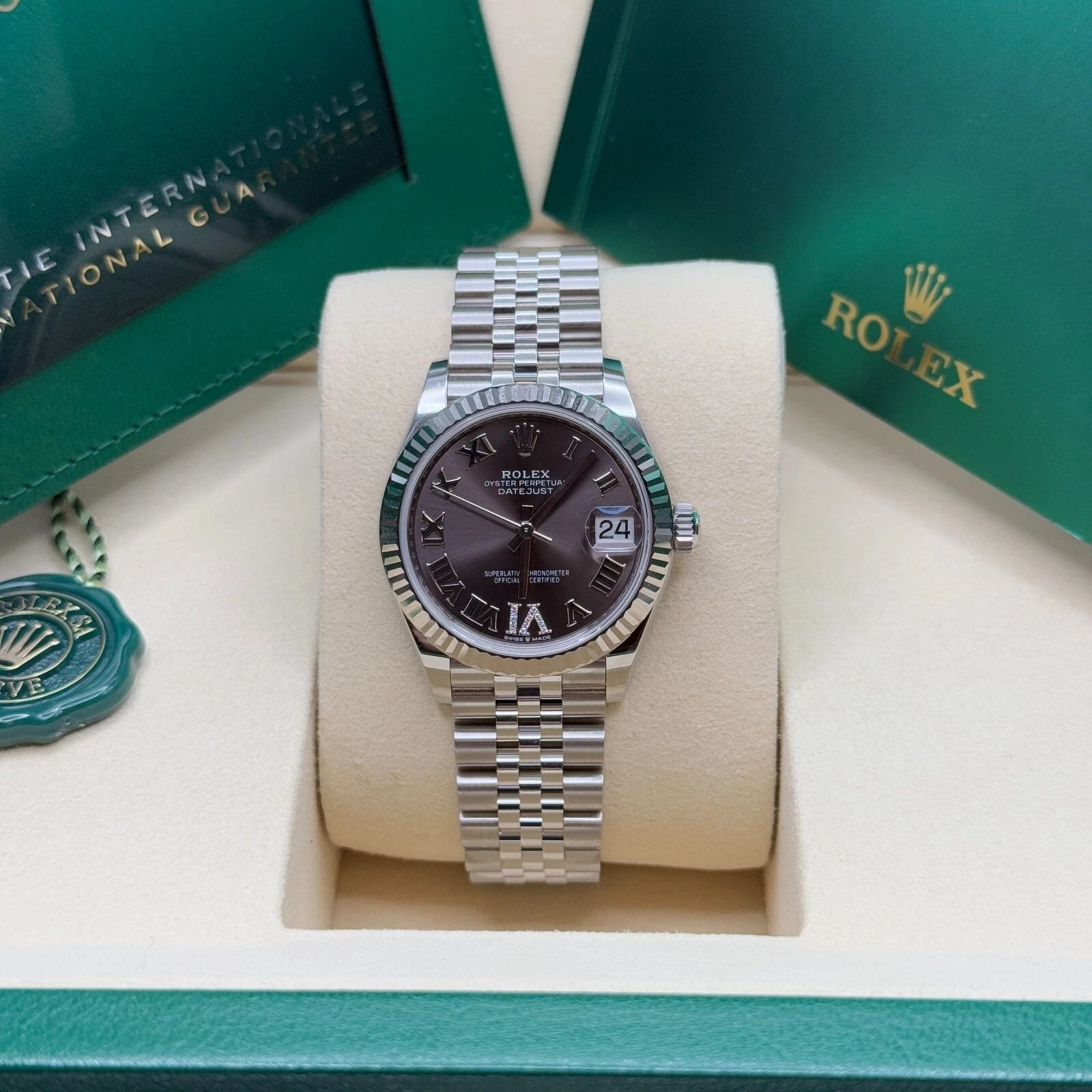 Rolex Datejust m278274-0027/0028 Dark Grey 31mm Dial Oyster Watch - Image 2