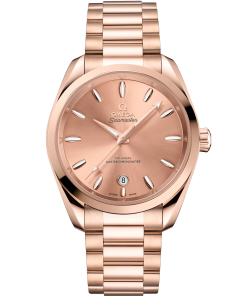Omega Seamaster Aqua Terra Shades 38 mm Pink Dial Stainless Steel and Sedna�?18k Rose Gold Bracelet 220.50.38.20.10.001