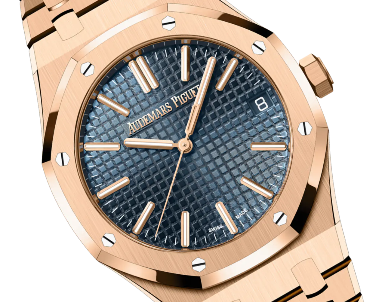 Audemars Piguet ROYAL OAK Pink Gold “Night Blue Cloud 50�?Dial 41mm 15510OR.OO.1320OR.03 - Image 2