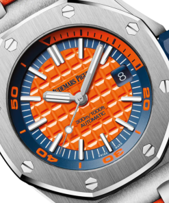 Alternative view of Audemars Piguet Offshore Diver Orange Dial 42mm 15710ST.OO.A070CA.01
