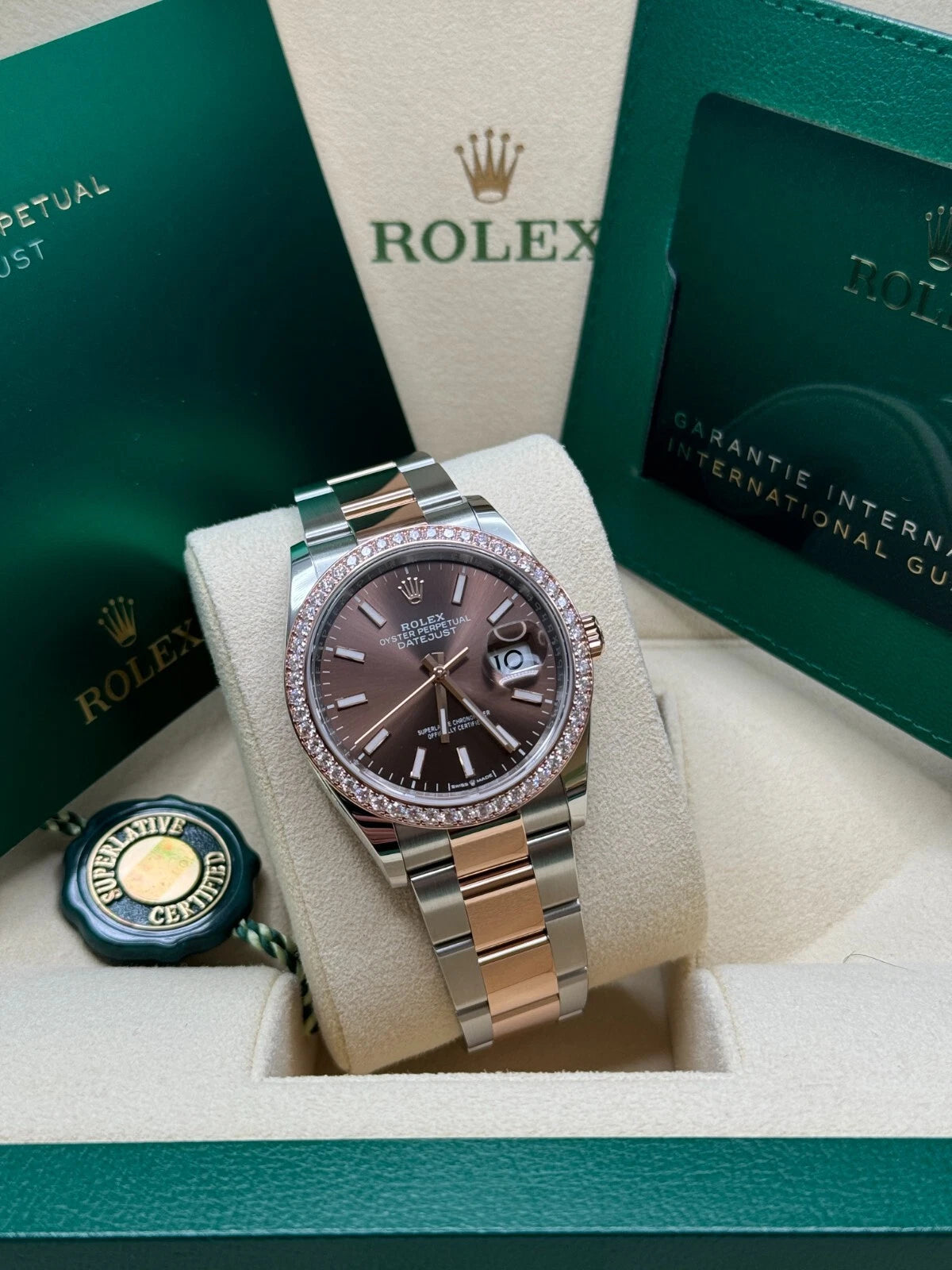 Rolex Datejust 36mm 126281 Chocolate Dial Oyster Bracelet - Image 6