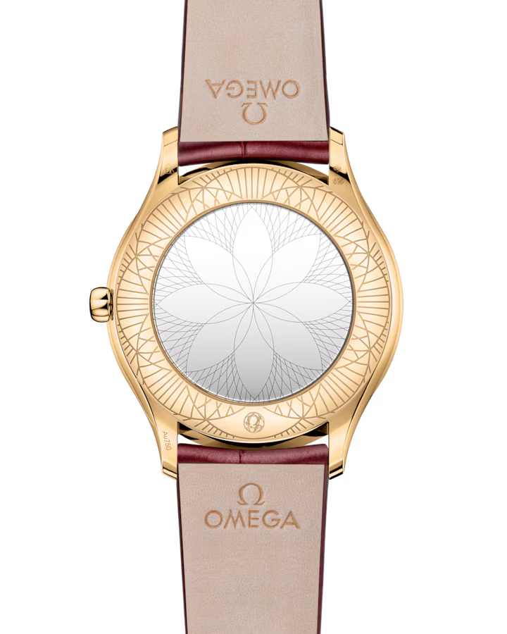 Omega De Ville Trésor 36mm Red Dial with Diamonds Moonshine�?18k Rose Gold Strap 428.58.36.60.11.001 - Image 2