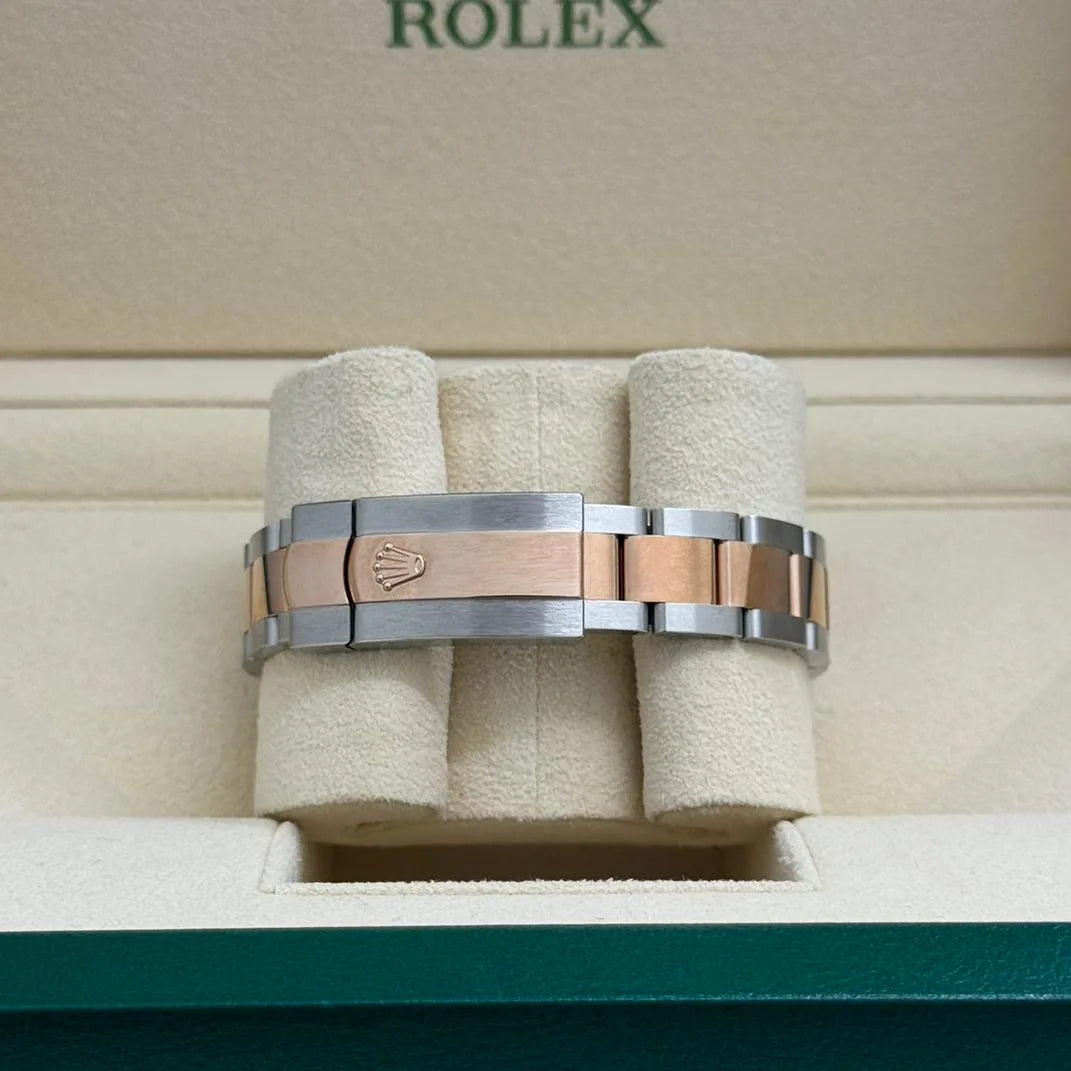 Rolex Datejust m278241-0031/0032 31mm Silver Floral Motif Dial Oyster Bracelet Watch - Image 9