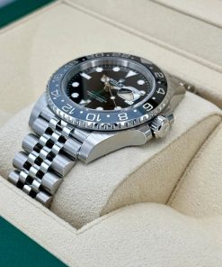 Alternative view of Rolex GMT-Master II 40mm 126710GRNR-0003 Black Dial Jubilee Watch