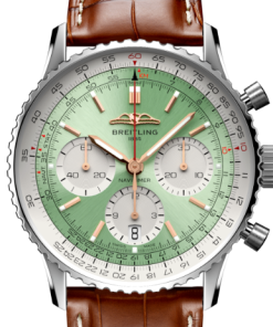 Alternative view of Breitling AB0139211L1P1 Navitimer B01 Green Dial - Νew