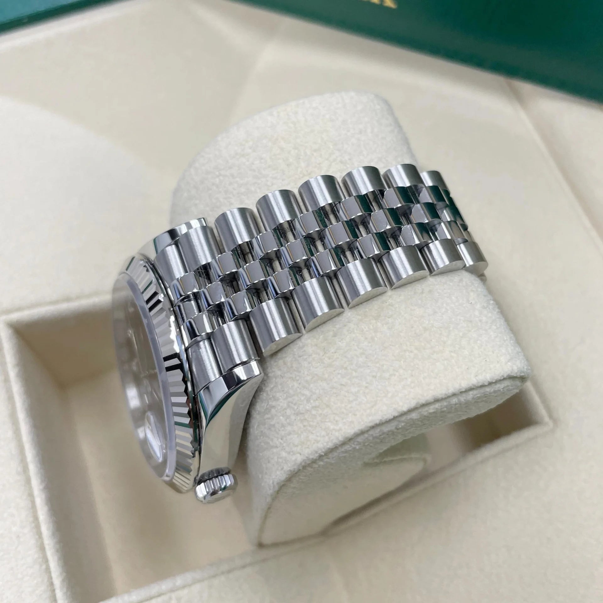 Rolex Datejust 36mm 126234 Blue Fluted Motif Diamond Dial Jubilee Bracelet Watch - Image 9