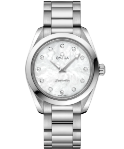 Omega Seamaster Aqua Terra 150M 28 mm White Dial with Diamonds Stainless Steel Bracelet 220.10.28.60.55.001