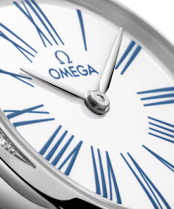 Alternative view of Omega De Ville Mini Trésor 26mm White Dial with Diamonds Stainless Steel Strap 428.17.26.60.04.001