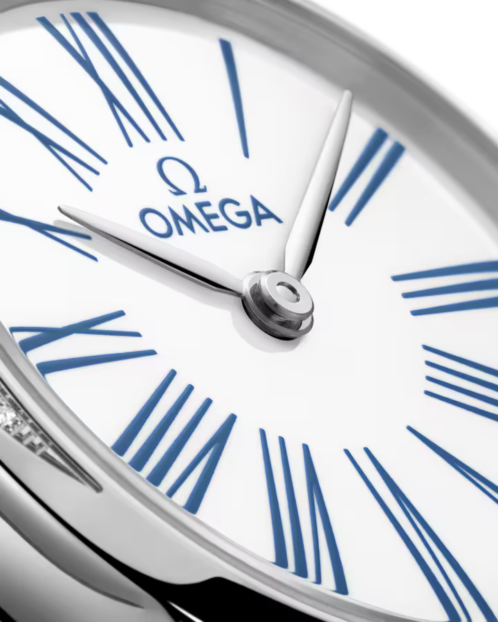 Omega De Ville Mini Trésor 26mm White Dial with Diamonds Stainless Steel Strap 428.17.26.60.04.001 - Image 2