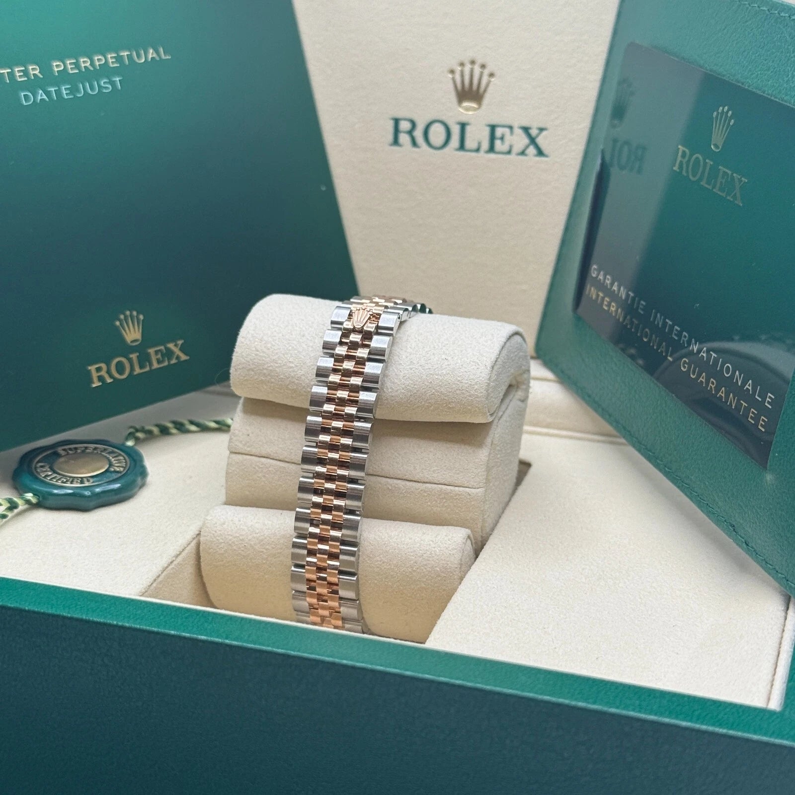 Rolex Lady-Datejust 28mm 279381RBR Green Diamond Dial Oyster Bracelet - Image 4