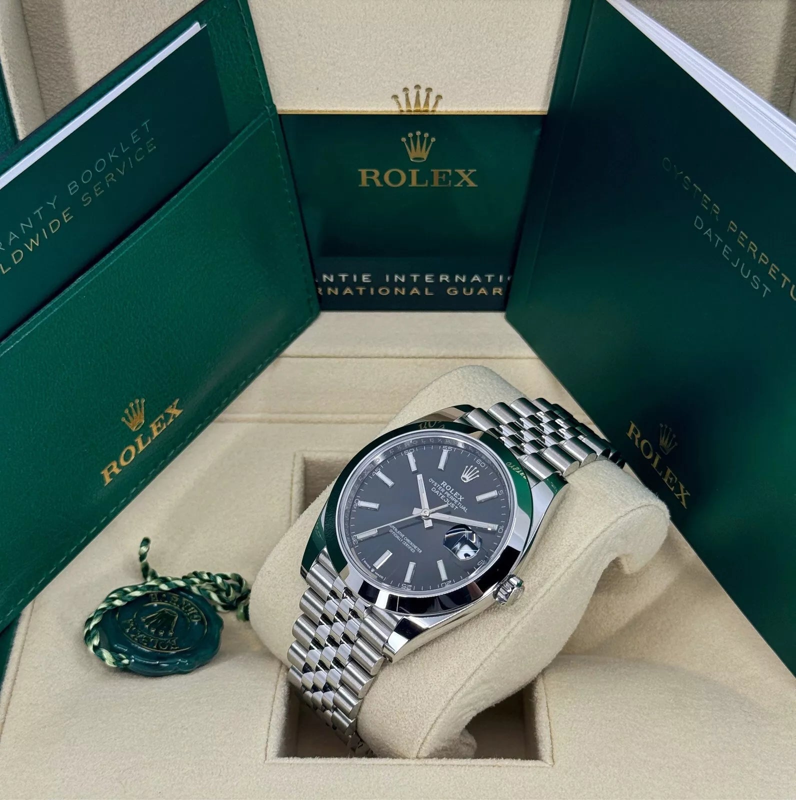 Rolex Datejust 41mm 126300 Black Index Oyster 41mm Stainless Steel Watch - Image 4