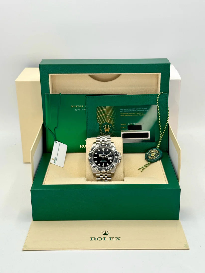 Rolex GMT-Master II 40mm 126710GRNR-0003 Black Dial Jubilee Watch - Image 5