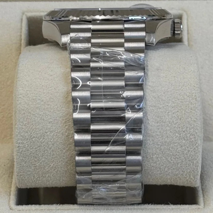 Rolex Day-Date President 40mm Platinum Meteorite Diamond Baguette Dial - 228236 - Image 5