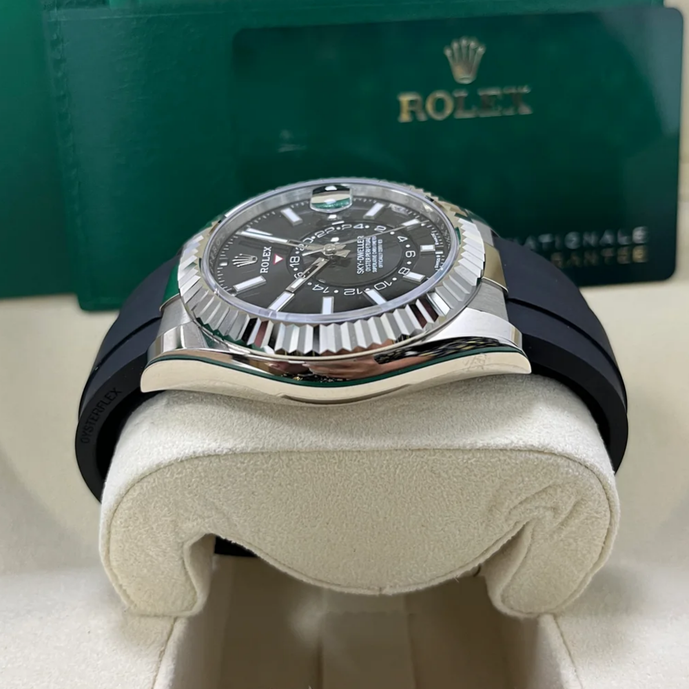 Rolex Sky-Dweller 42mm White Gold Black Dial Oysterflex - 336239 - Image 7