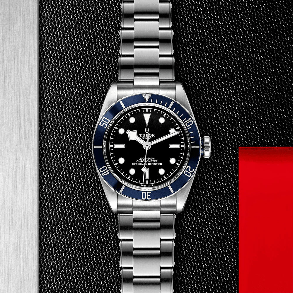 TUDOR Black Bay 41mm Black Dial & Blue Bezel Men's Automatic Bracelet Watch M79230B-0008 - Image 2